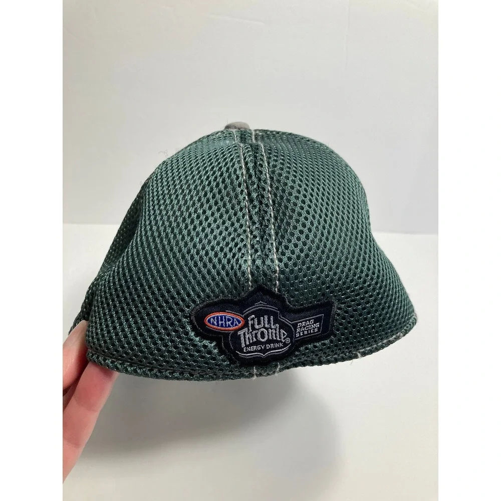 John Champion Force 15X Cap Hat Gray Green NHRA Drag Racing Full Throttle Energy